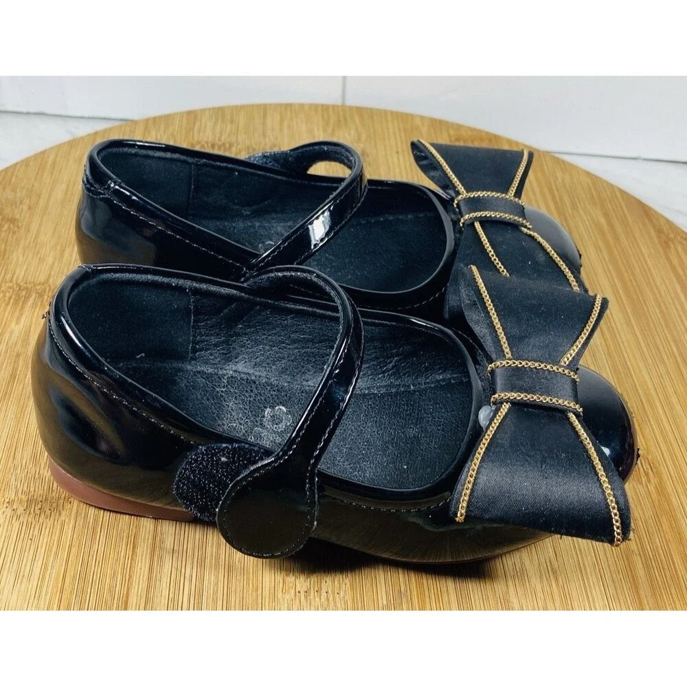 Little Girl Black Dress Shoe Size 26